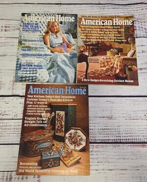 American Home Magazine Lot 3 1975 June May August Vintage Home Decor